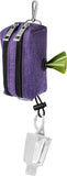 Dog Waste Bag Dispenser and Treat Holder for Leashes with Waterproof Pouches and Complimentary Roll -  (Teal)