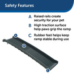 Folding Pet Ramp - Black