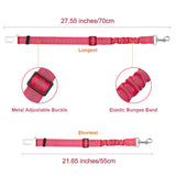 Dog Seat Belt, 2 Pack Adjustable Pet Car Seatbelt- Red