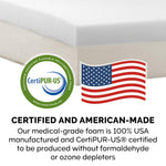 Memory Foam Dog Bed Sherpa & Suede Mattress w/ Removable Washable Cover - Small