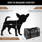 Pet Carrier for Medium Puppy and Cats - Brown